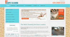 Desktop Screenshot of 1stcarpetcleaning.co.uk