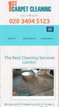 Mobile Screenshot of 1stcarpetcleaning.co.uk